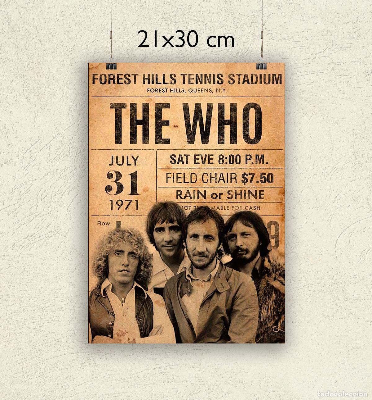 Fotos de Cantantes: Reproducci&oacute;n P&oacute;ster The Who - Tama&ntilde;o 21x30 cm