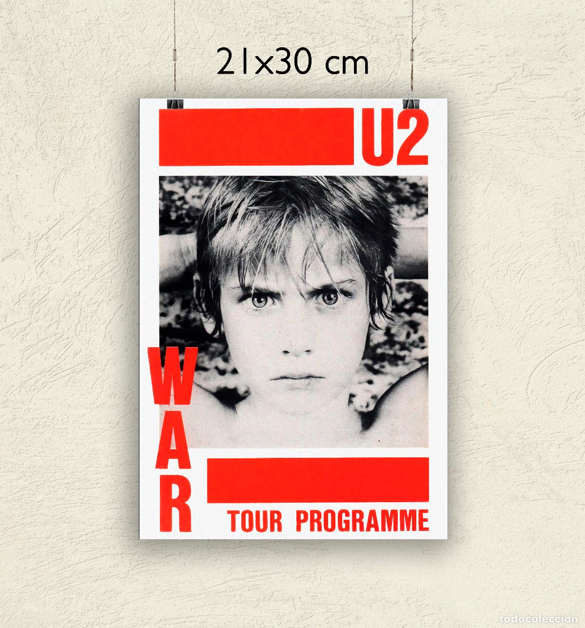 Fotos de Cantantes: Reproducci&oacute;n P&oacute;ster U2 - War - Tour Programme - Tama&ntilde;o 21x30 cm
