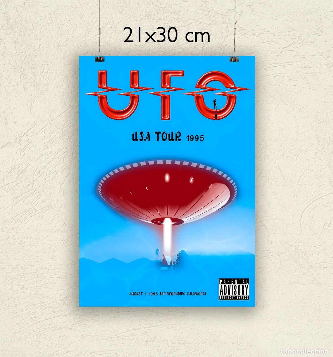 Fotos de Cantantes: Reproducci&oacute;n P&oacute;ster UFO USA Tour 95 - Tama&ntilde;o 21x30 cm