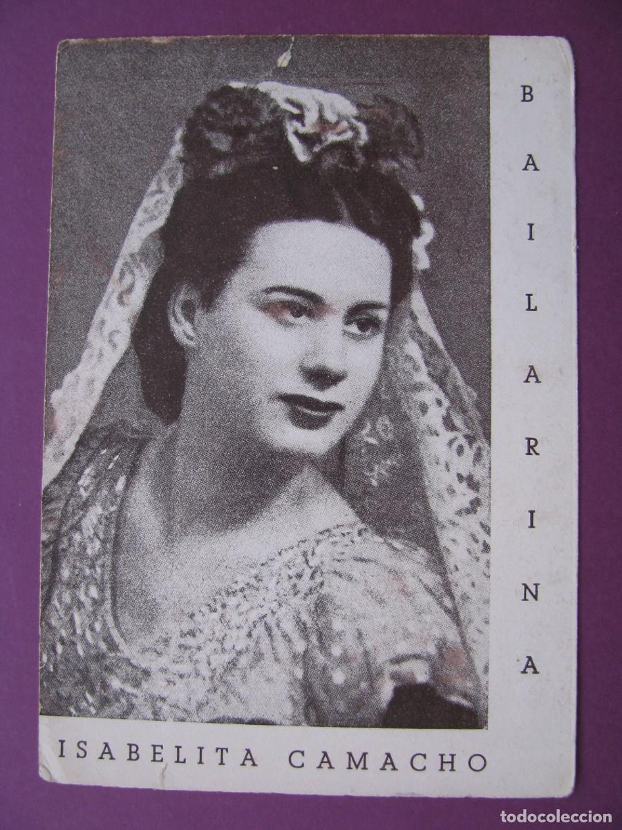 Fotos de Cantantes: POSTAL DE LA BAILARINA ISABELITA CAMACHO. 14,5X10 CM.