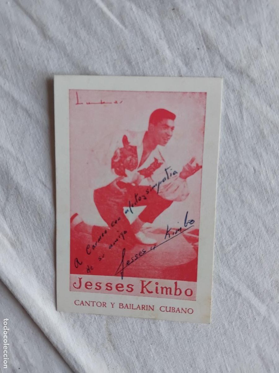 Fotos de Cantantes: JESSES KIMBO CANTOR Y BAILARIN CUBANO. FOTO PUBLICITARIA DEDICADA Y FIRMADA.