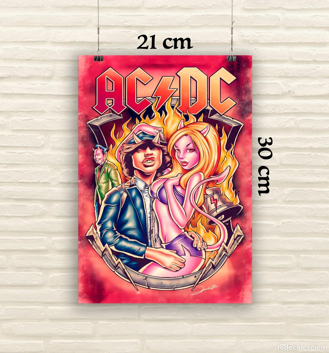 Fotos de Cantantes: Reproducci&oacute;n P&oacute;ster AC DC - Tama&ntilde;o 21x30 cm