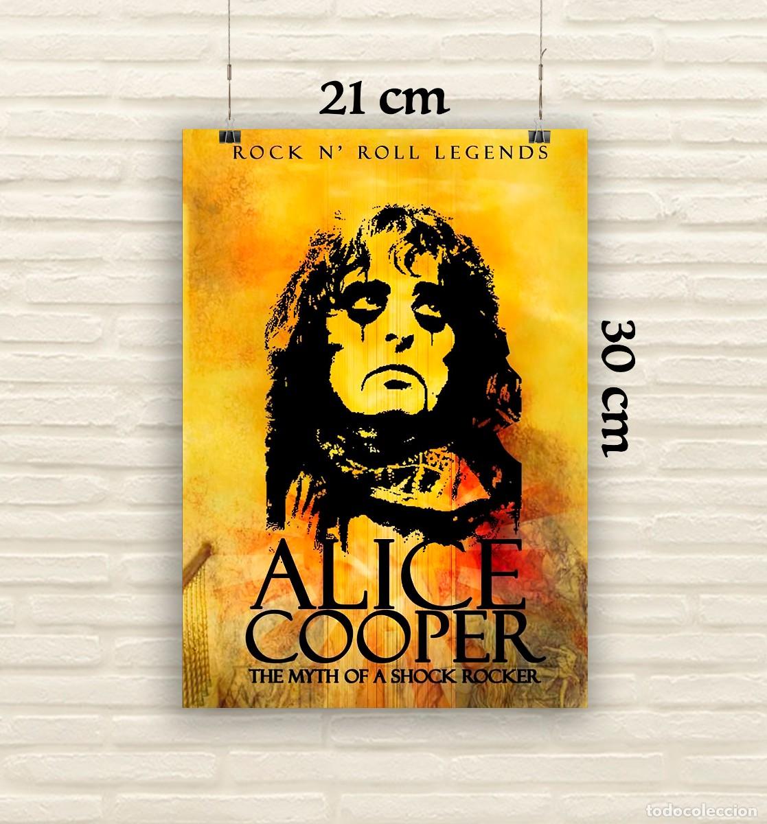 Fotos de Cantantes: Reproducci&oacute;n P&oacute;ster Alice Cooper - Tama&ntilde;o 21x30 cm