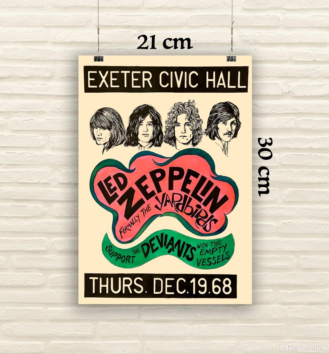 Fotos de Cantantes: Led Zeppelin - Exeter Civic Hall - Reproducci&oacute;n P&oacute;ster - Tama&ntilde;o 21x30 cm