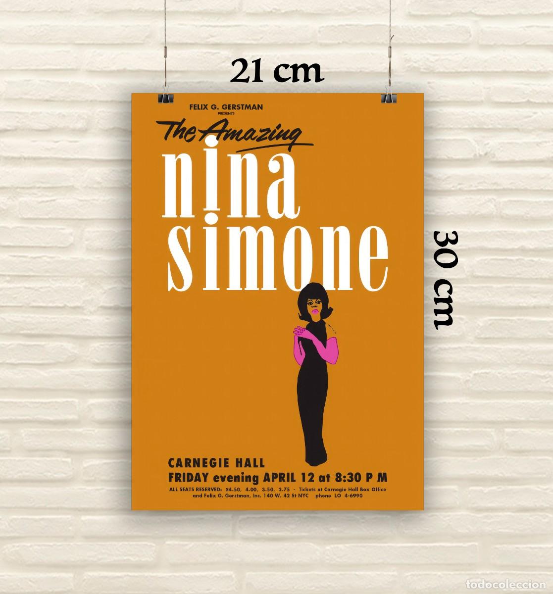 Fotos de Cantantes: Nina Simone - Carnegie Hall - Reproducci&oacute;n P&oacute;ster - Tama&ntilde;o 21x30 cm