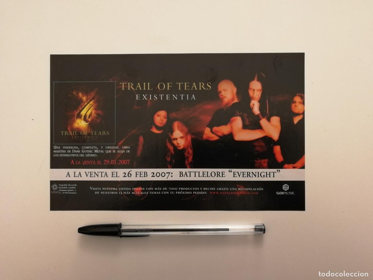 Fotos de Cantantes: ANUNCIO ACARTONADO - TRAIL OF TEARS - MUSICA HEAVY METAL GOTHIC ROCK - PUBLICIDAD - Existentia