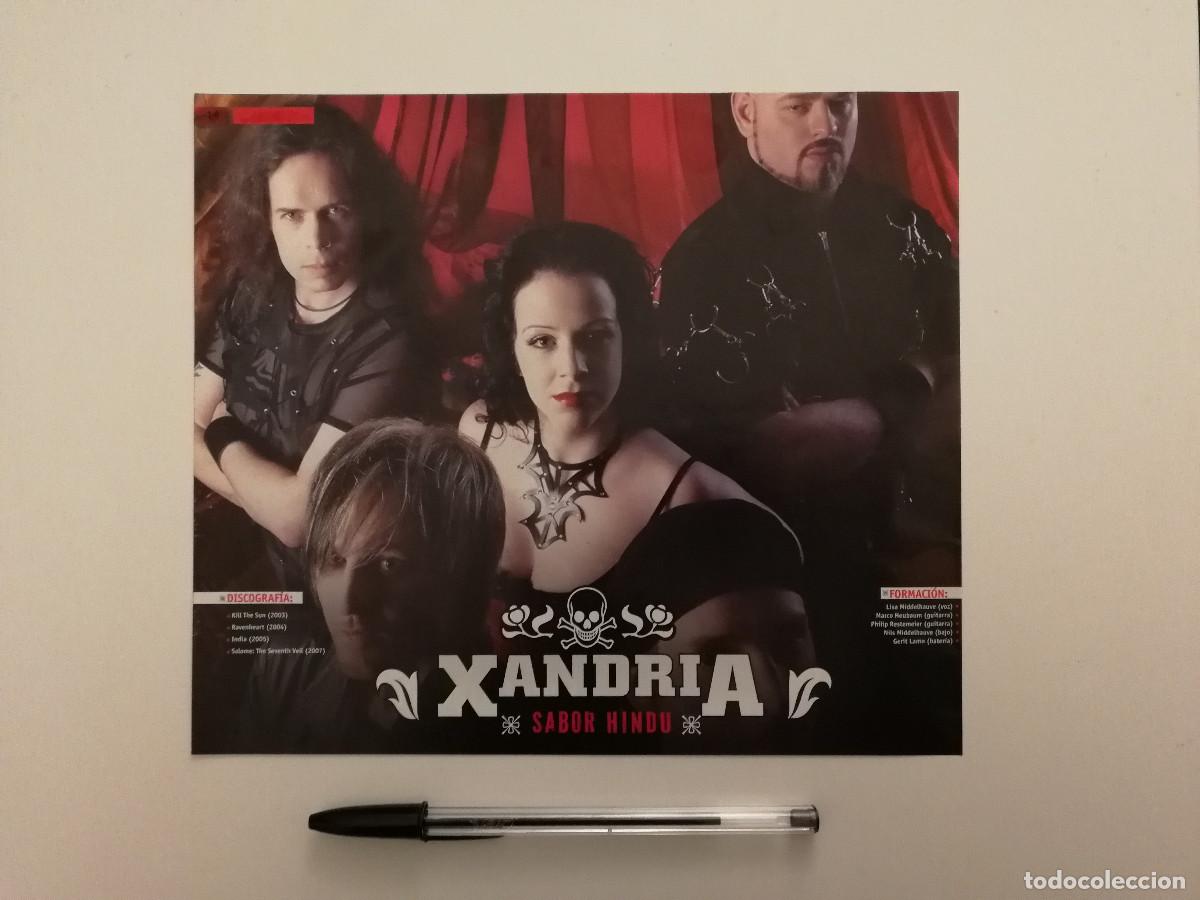 Fotos de Cantantes: ANUNCIO ACARTONADO - XANDRIA - MUSICA - PUBLICIDAD LAMINA - INDIA