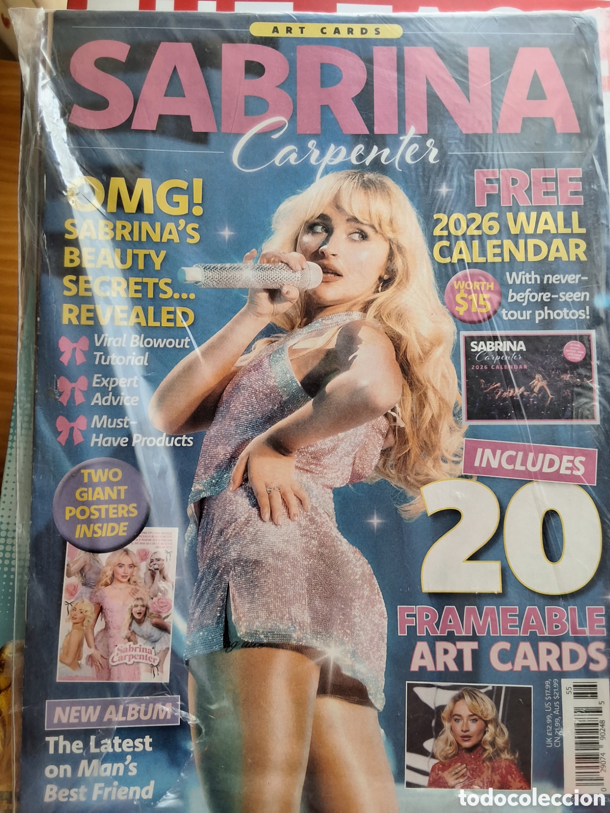 Fotos de Cantantes: Sabrina Carpenter revista monogr&aacute;fico incluye calendario tarjetas posters