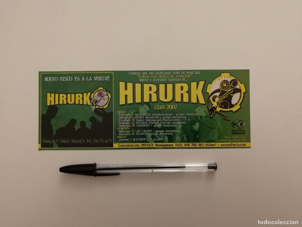 Photos de Chanteurs et Chanteuses: ANUNCIO ACARTONADO - HIRURK GIRA 2007 - MUSICA - PUNK SKA ROCK - PUBLICIDAD