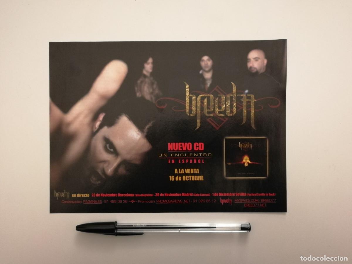 Photos de Chanteurs et Chanteuses: ANUNCIO ACARTONADO - BREED 77 UN ENCUENTRO - MUSICA - HEAVY METAL ROCK - PUBLICIDAD