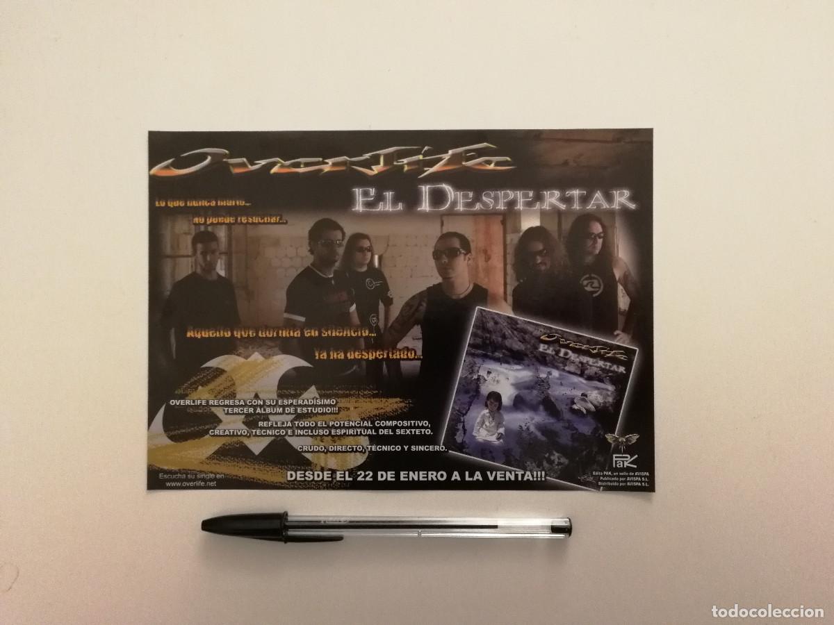 Photos de Chanteurs et Chanteuses: ANUNCIO ACARTONADO - OVERLIFE EL DESPERTAR - MUSICA - POWER HEAVY METAL ROCK - PUBLICIDAD