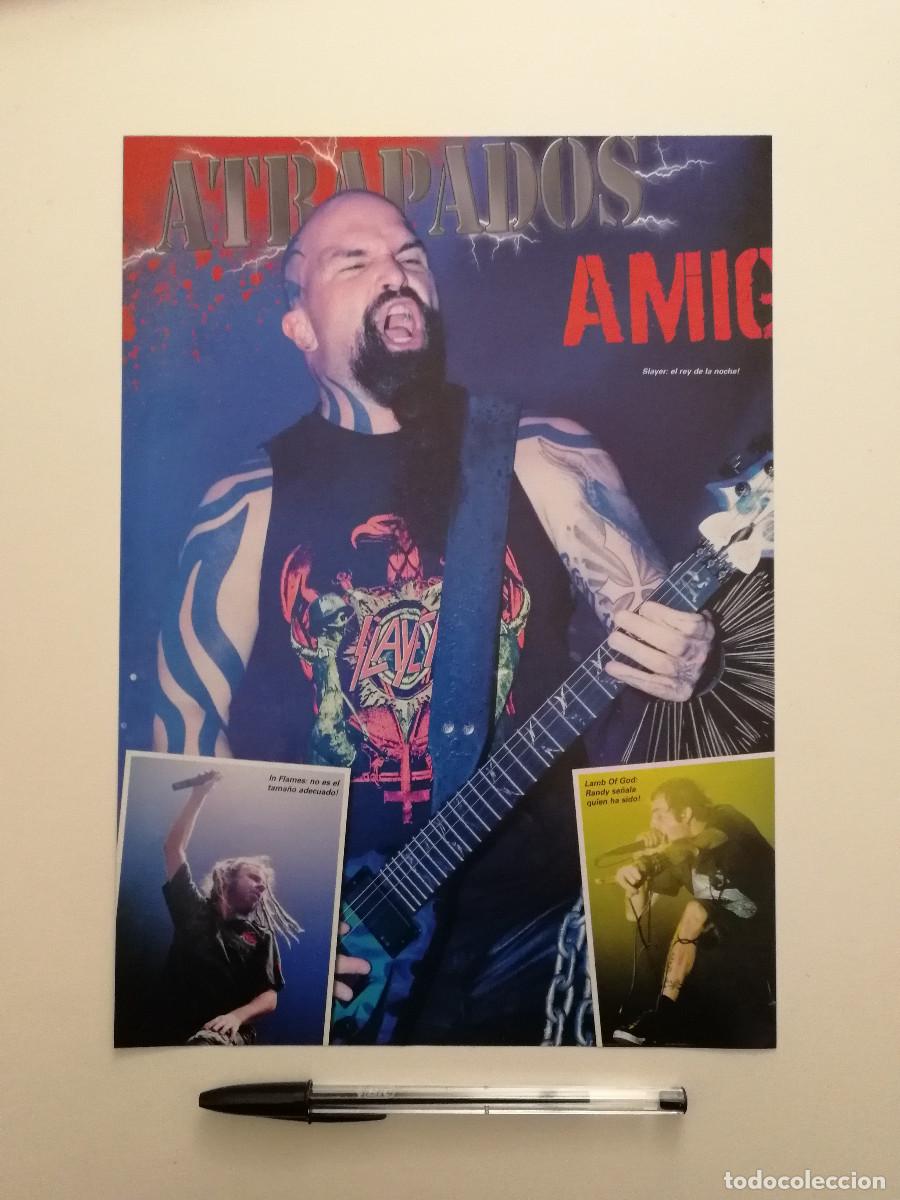 Fotos de Cantantes: ANUNCIO ACARTONADO -A4- SLAYER KERRY KING - THRASH METAL HEAVY - LAMINA