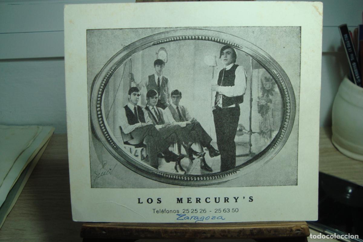 Fotos de Cantantes: ANTIGUA POSTAL GRUPO MUSICAL LOS MERCURY'S DE ZARAGOZA A&Ntilde;OS 60.
