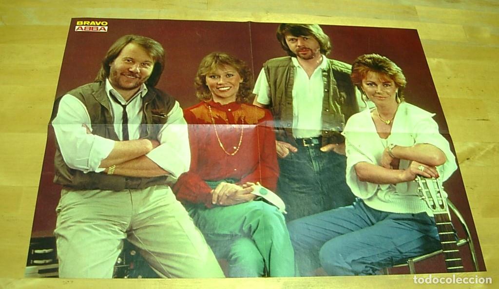 Fotos de Cantantes: ABBA Poster 1982 Muy Raro !! TRIO en reverso