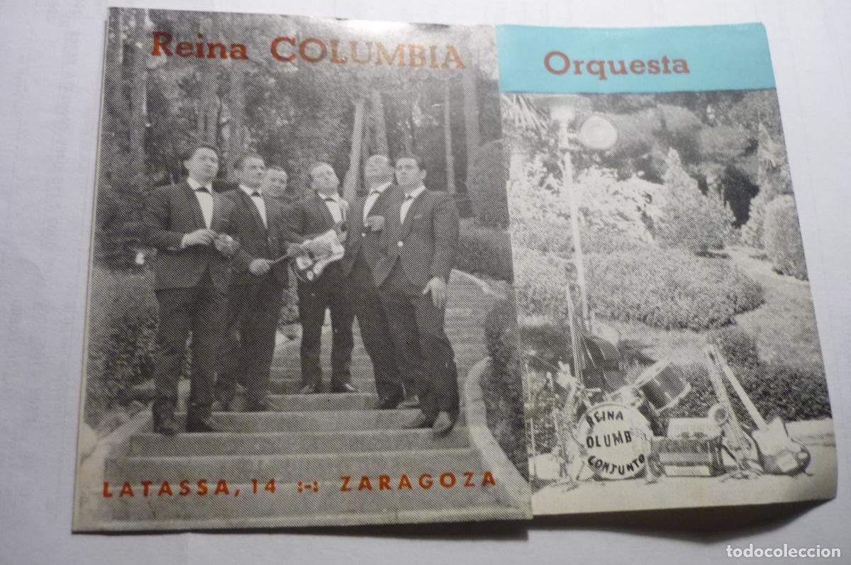 Fotos de Cantantes: folleto publicidad reina columbia -zaragoza cm