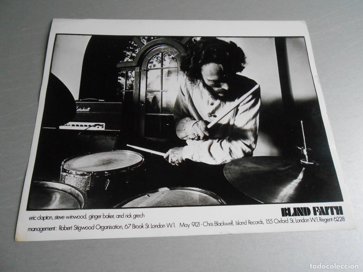Fotos de Cantantes: Foto de - BLIND FAITH - GINGER BAKER (Bater&iacute;a), de 24 x 18 cm.