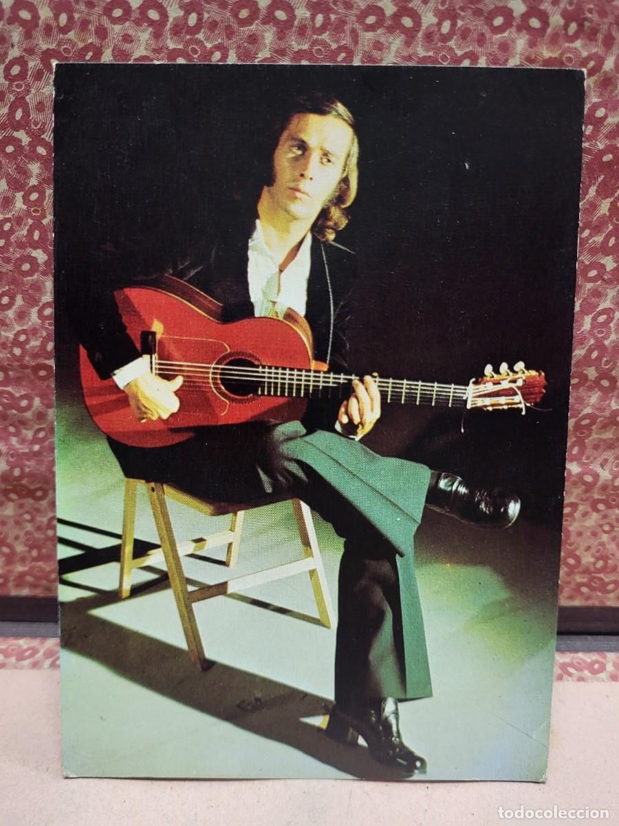 Fotos de Cantantes: TARJETA MUSICO PACO DE LUCIA PHILIPS FONOGRAM 1975