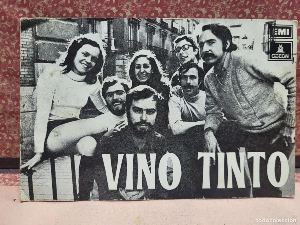 Fotos de Cantantes: TARJETA GRUPO MUSICA CANTANTES VINO TINTO EMI ODEON