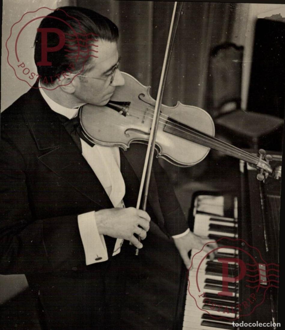 Fotos de Cantantes: HOMME ORCHESTRE M GUSTAVE BRUN PIANO VIOLON 14*11CM MUSICA MUSIQUE MUSIC MUZIEK