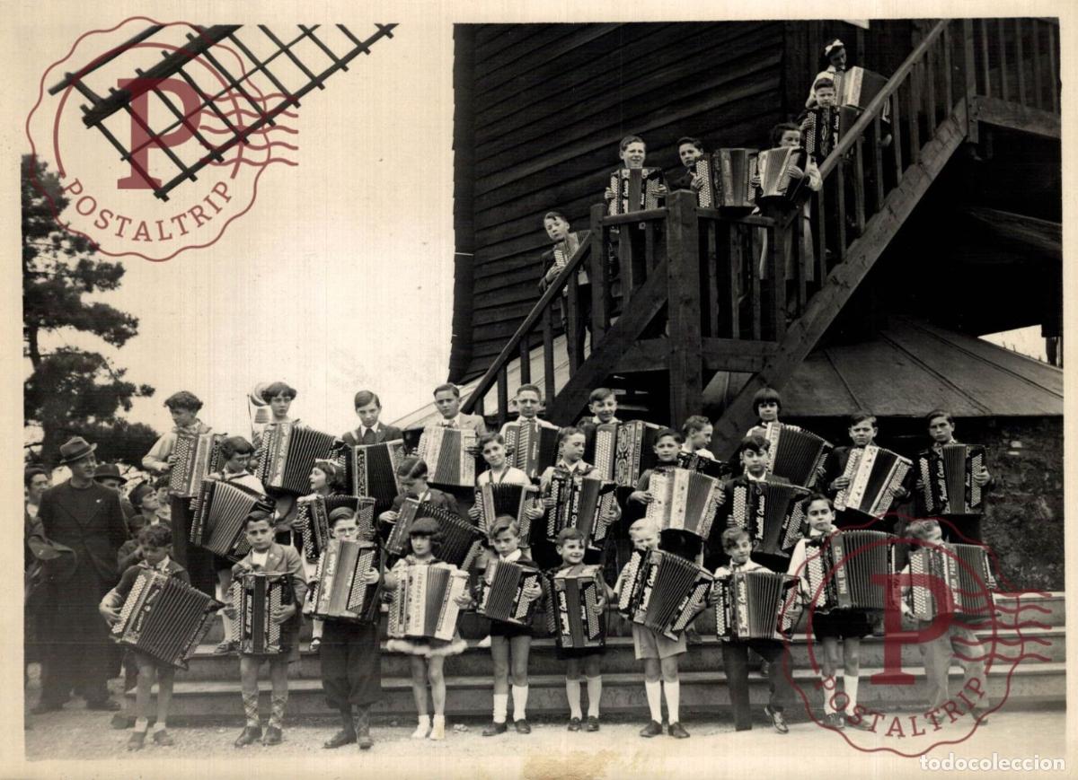 Fotos de Cantantes: 1939 ACCORDEON WINDMILL MOULIN A VENT 20*15CM MUSICA MUSIQUE MUSIC MUZIEK ACCORDEON
