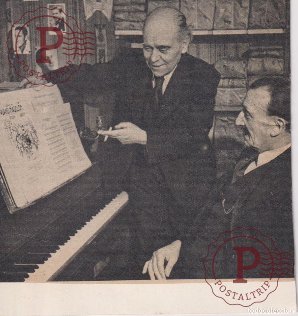 Photos of Singers: NOT A PHOTO BUT PAPER CUTTING LOUIS BOUSQUET CAMILLE ROBERT 11*8,5CM MUSICA MUSIQUE MUSIC MUZIEK