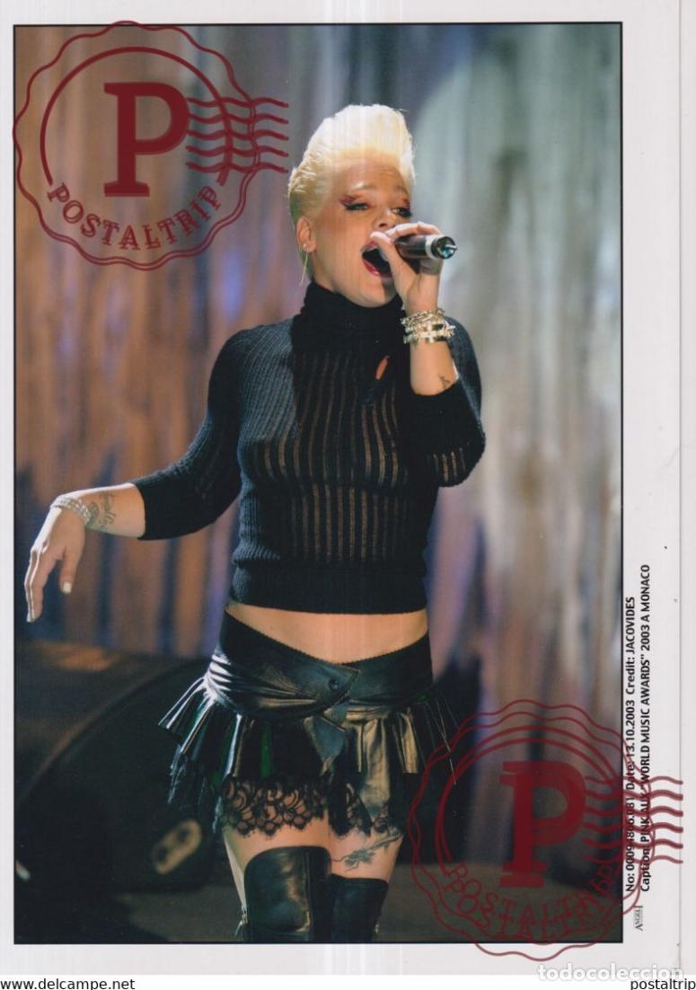 Fotos de Cantantes: PINK AUX WORLD MUSIC AWARDS 2003 A MONACO 30X21CM MUSICA MUSIQE MUSIC MUZIEK.