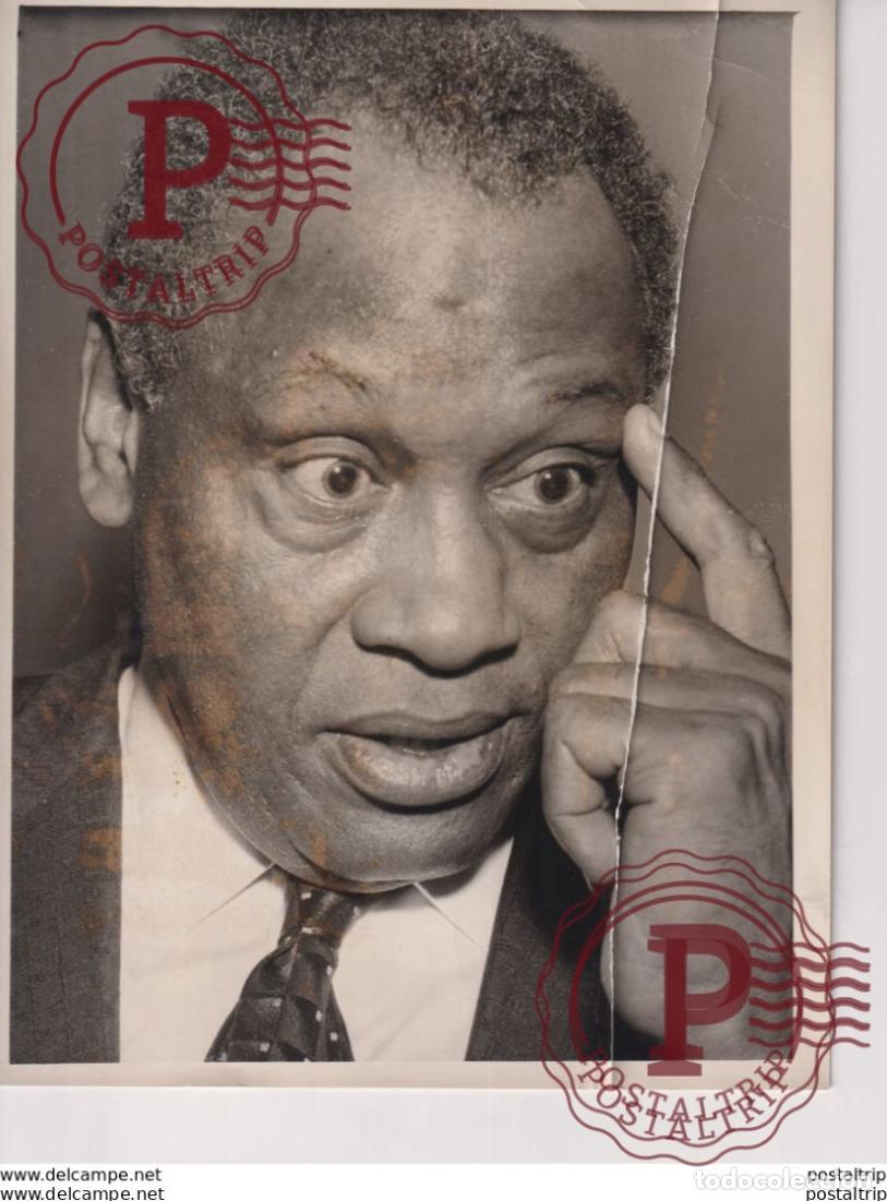 Fotos de Cantantes: LONDON. HE JUST KEEPS ROLLIN ALONG PAUL ROBESON. 23X18CM. MUSICA MUSIC MUSIQUE MUZIEK