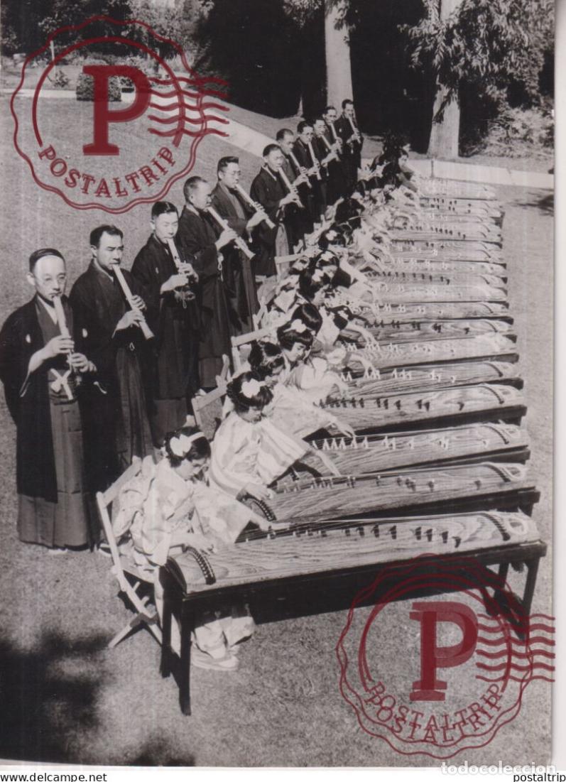 Fotos de Cantantes: LOS ANGELES 1937 FETE JAPONAIS HARPE FLAUTA 18*13CM MUSICA MUSIQUE MUSIC MUZIEK