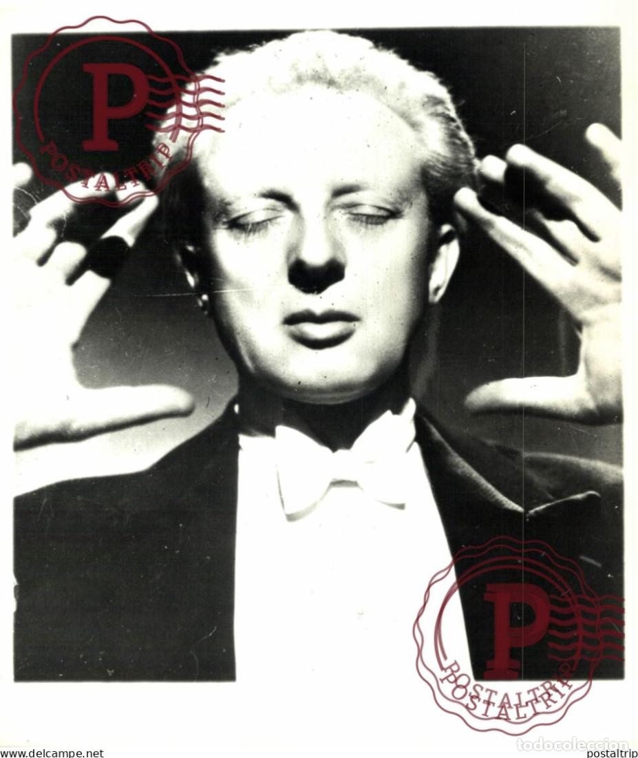 Fotos de Cantantes: LATER PRINT LEOPOLD STOKOVSKI CHEF ORCHESTRE GRETA GARBO 22*18CM MUSICA MUSIQUE MUSIC MUZIEK