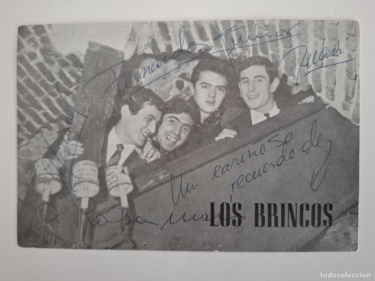 Fotos de Cantantes: TARJETA DISCOGRAFIA GRUPO MUSICAL LOS BRINCOS CON AUTOGRAFOS RV 2825