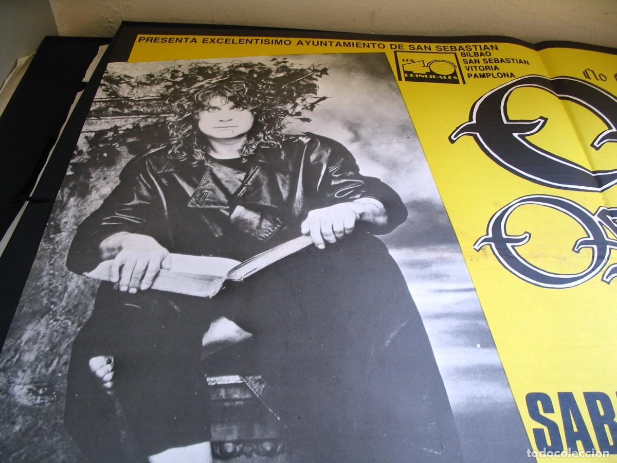 Fotos de Cantantes: OZZY OSBOURNE CARTEL ORIGINAL San Sebastian 1989 GIRA TOUR 90x130 Black Sabbath