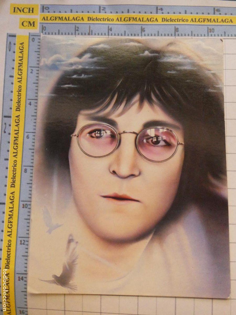 Fotos de Cantantes: POSTAL DE M&Uacute;SICA CANTANTES GRUPOS MUSICALES. JOHN LENNON BEATLES DIBUJO. 2685