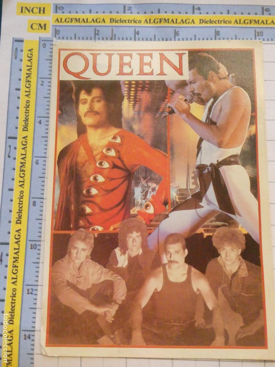 Fotos de Cantantes: POSTAL DE M&Uacute;SICA CANTANTES GRUPOS MUSICALES. GRUPO QUEEN FREDDIE MERCURY. 2693
