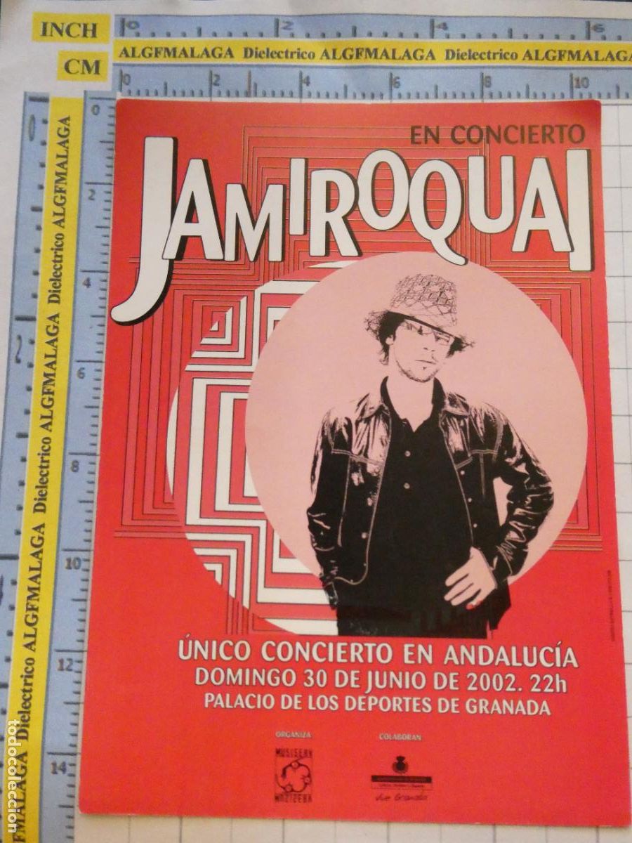 Fotos de Cantantes: TARJETA POSTAL DE M&Uacute;SICA CANTANTES GRUPOS MUSICALES. JAMIROQUAI EN CONCIERTO EN GRANADA 2002. 2702