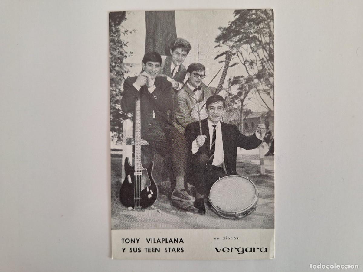 Fotos de Cantantes: TARJETA DISCOGRAFIA GRUPO MUSICAL TONY VILAPLANA Y SUS TEEN STARS RV 2834