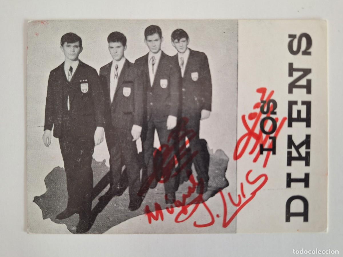 Fotos de Cantantes: TARJETA DEDICADA AUTOGRAFO GRUPO MUSICAL LOS DIKENS RV 2838