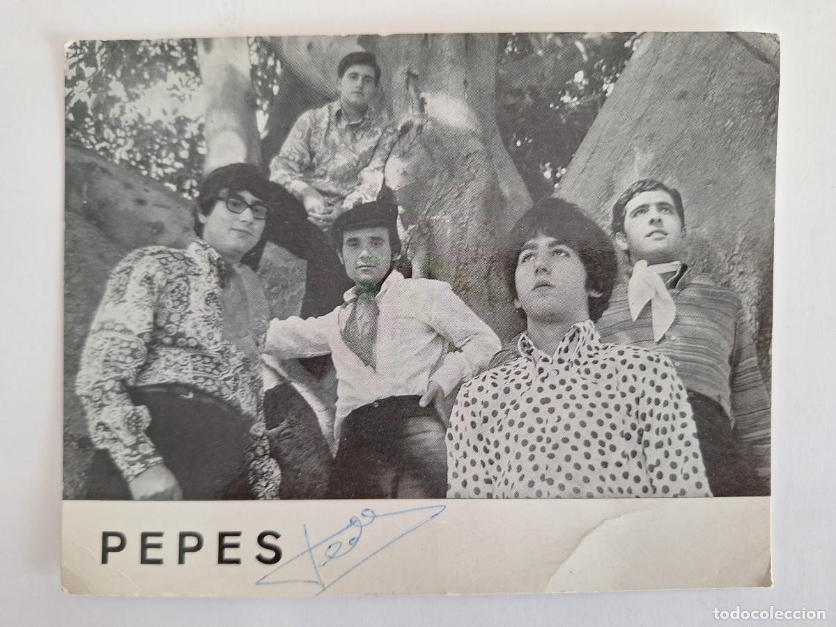 Fotos de Cantantes: TARJETA CON AUTOGRAFO GRUPO ROCK DE VALENCIA LOS PEPES RV 2843