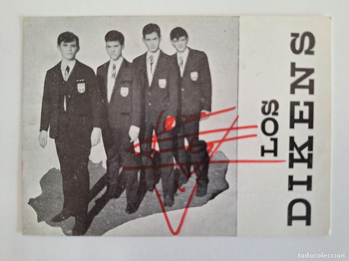 Fotos de Cantantes: TARJETA DEDICADA AUTOGRAFO GRUPO MUSICAL LOS DIKENS RV 2846