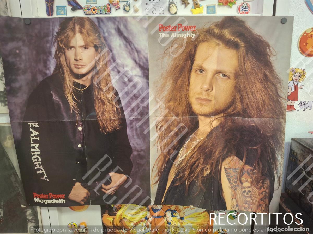Fotos de Cantantes: poster gigante de megadethalmighthy red hot chili pepper peper
