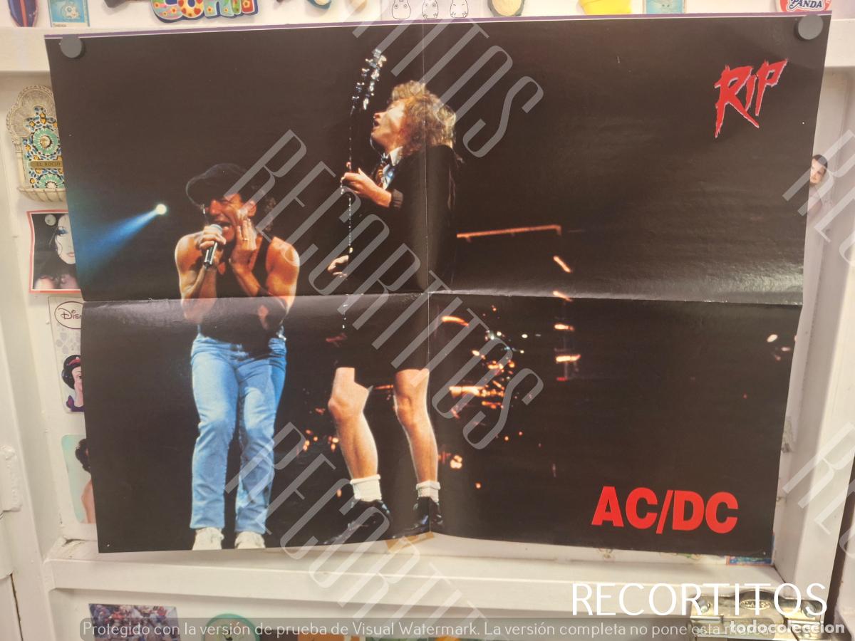 Fotos de Cantantes: poster gigante acdc ac dc joe elliott