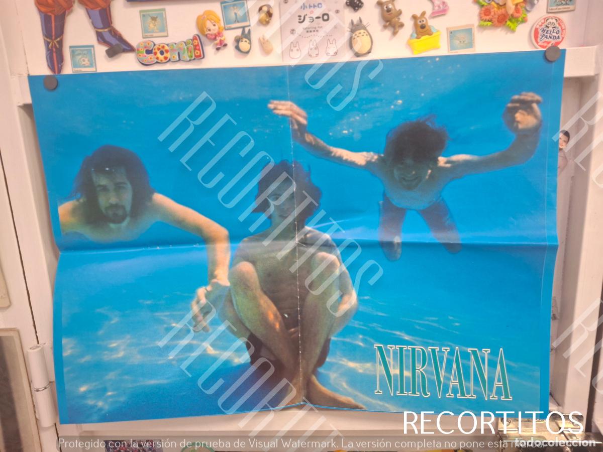 Fotos de Cantantes: poster gigante nirvana kiss kurt cobain