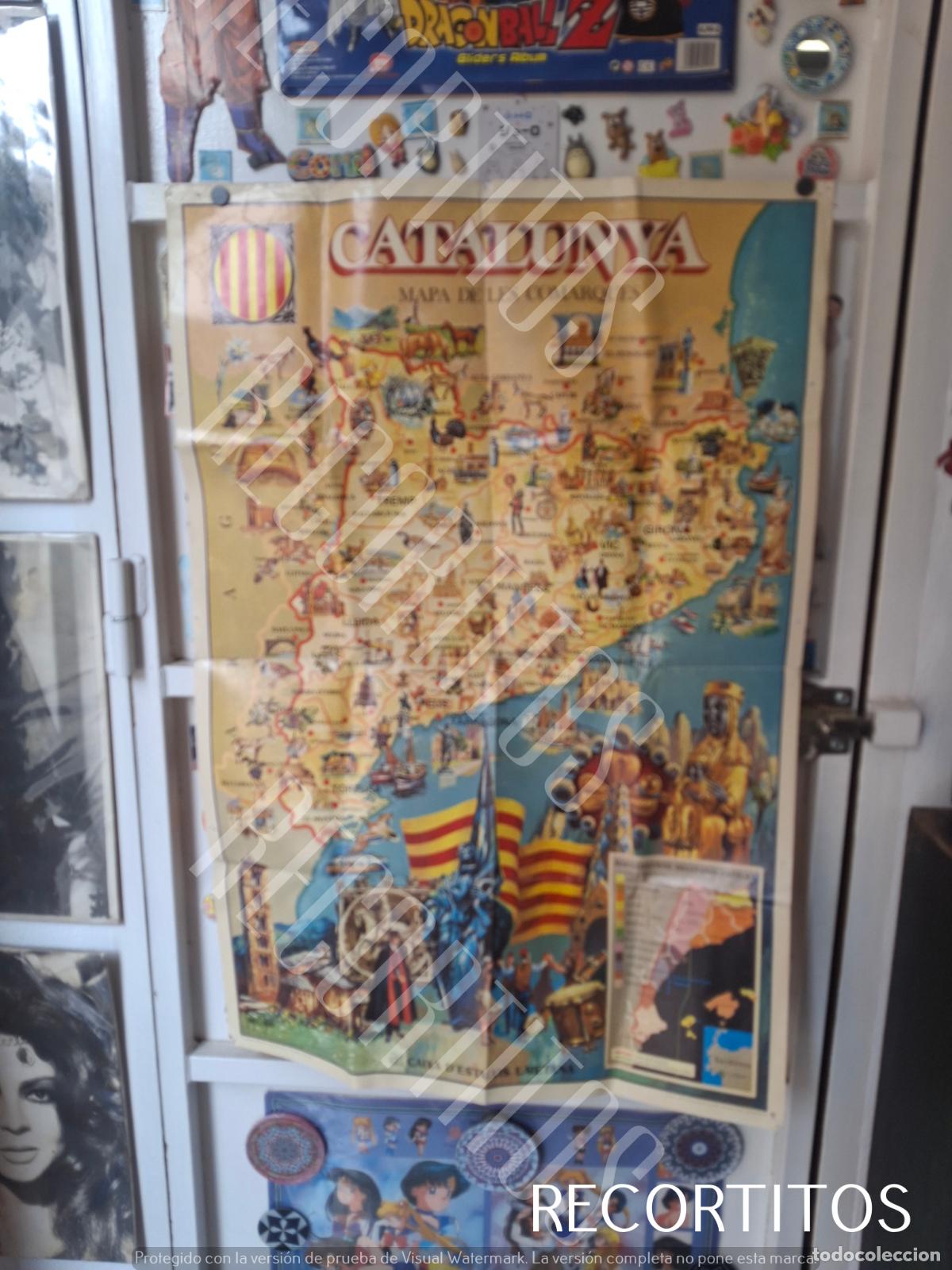 Fotos de Cantantes: poster gigante mapa catalu&ntilde;a muralcrom