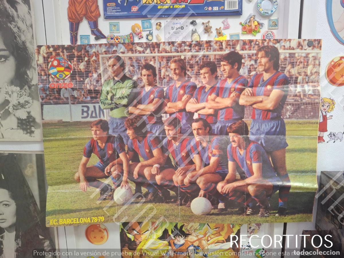 Fotos de Cantantes: poster gigante bar&ccedil;a barcelona 78 78 onze futbol club marcelino atletico de madrid