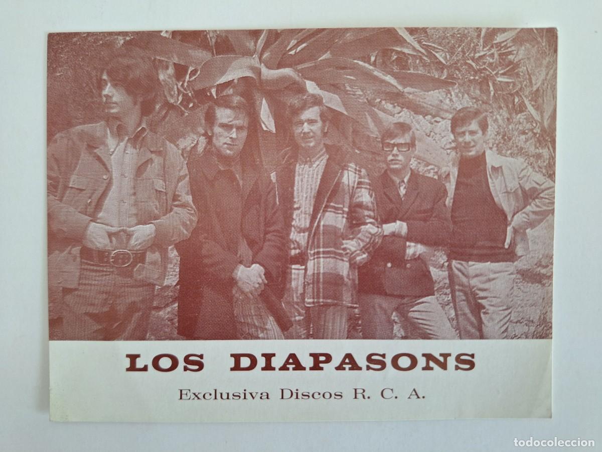 Fotos de Cantantes: TARJETA GRUPO MUSICAL ESPA&Ntilde;OL LOS DIAPASONS RV 2853