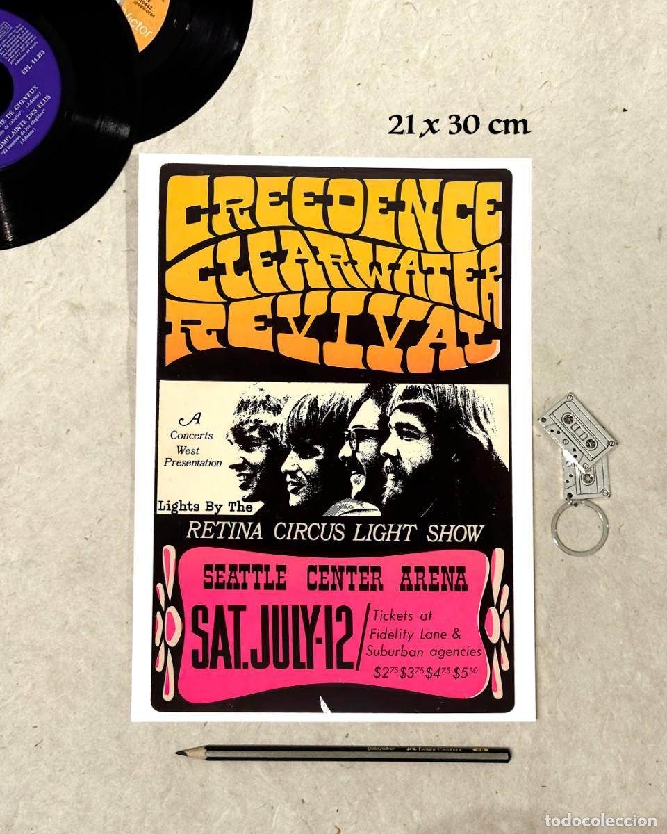 Fotos de Cantantes: Creedence Clearwater Revival - Seatle - Reproducci&oacute;n P&oacute;ster 21x30