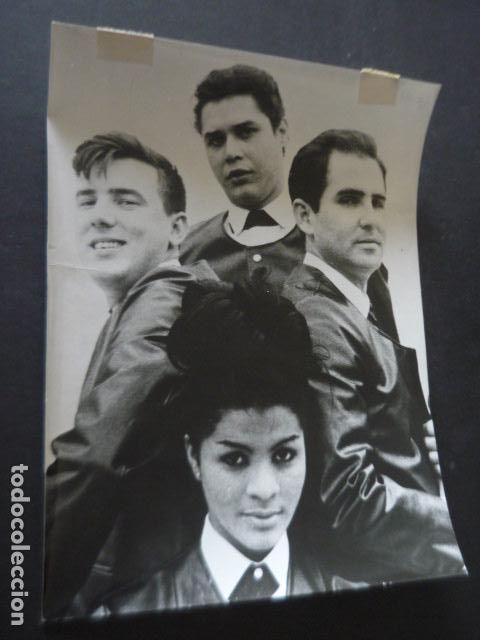Fotos von Musikern: LOS MEME CONJUNTO MUSICAL ANTIGUA FOTOGRAFIA ORIGINAL 18 X 24 CM