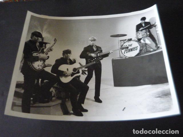 Photos of Singers: THE FOUR PENNIES CONJUNTO MUSICAL ANTIGUA FOTOGRAFIA ORIGINAL 20,5 X 25 CM