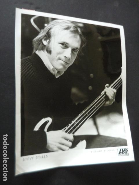Photos of Singers: CROSBY STILLS NASH & YOUNG CONJUNTO MUSICAL ANTIGUA FOTOGRAFIA ORIGINAL 20.5 X 25.5 CM