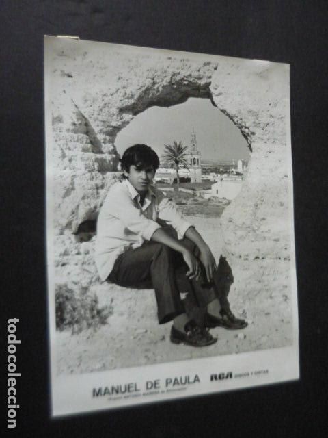 Photos of Singers: MANUEL DE PAULA CANTANTE ANTIGUA FOTOGRAFIA ORIGINAL 18 X 24 CM