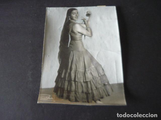 Fotos de Cantores: MARIA DOLORES FERNANDEZ CANTANTE FLAMENCO ANTIGUA FOTOGRAFIA ORIGINAL 18 X 12 CM
